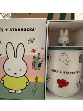 Miffy x Starbucks  Collectible Mug Box with Pink and Green Accents